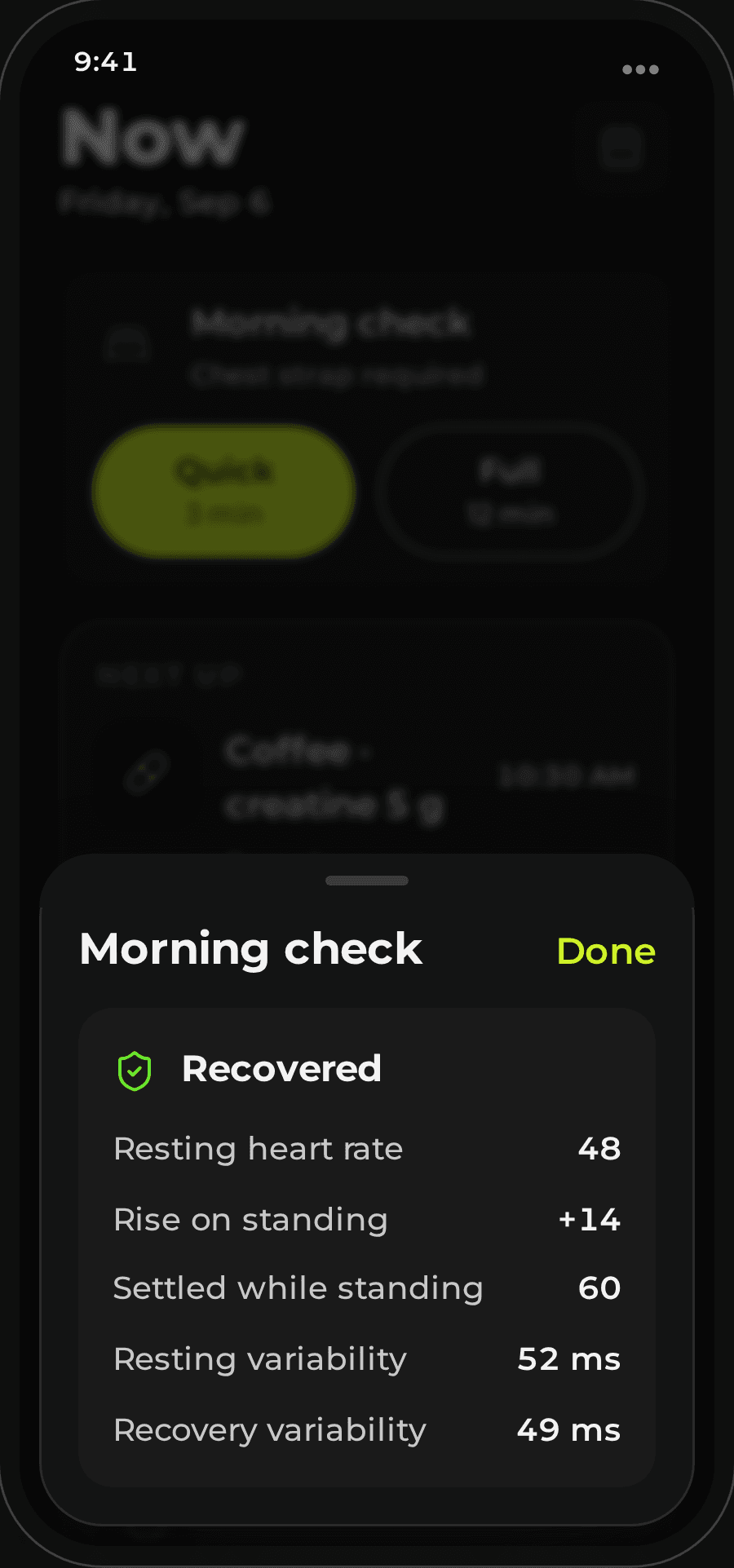 A morning check that earns its number