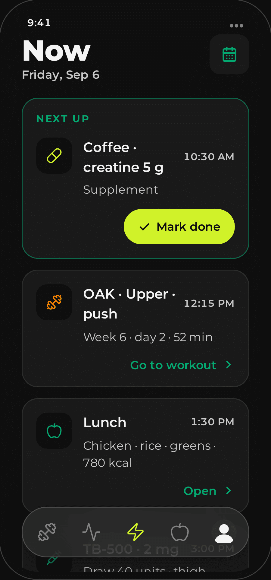 Your whole day, one screen