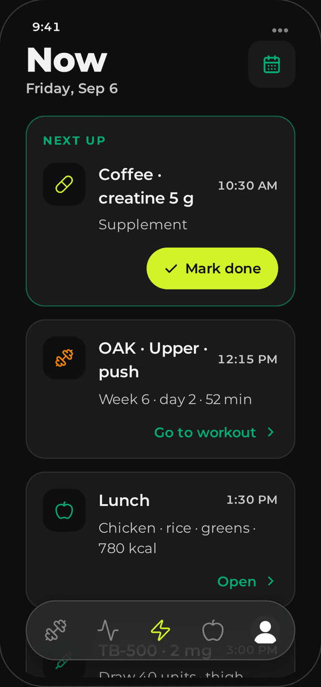 Your whole day, one screen